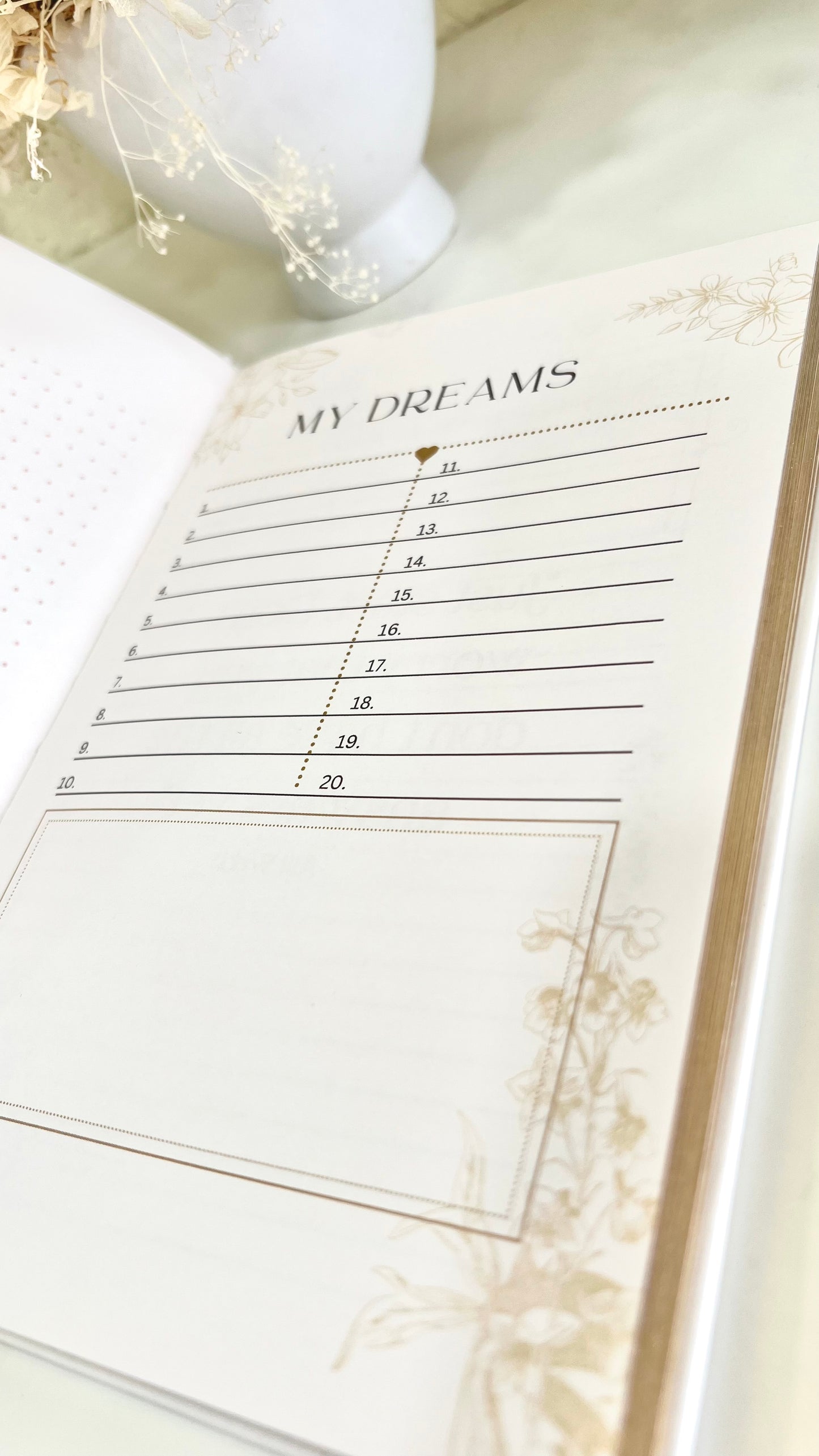 Royal Blue Golden Intentions Journal