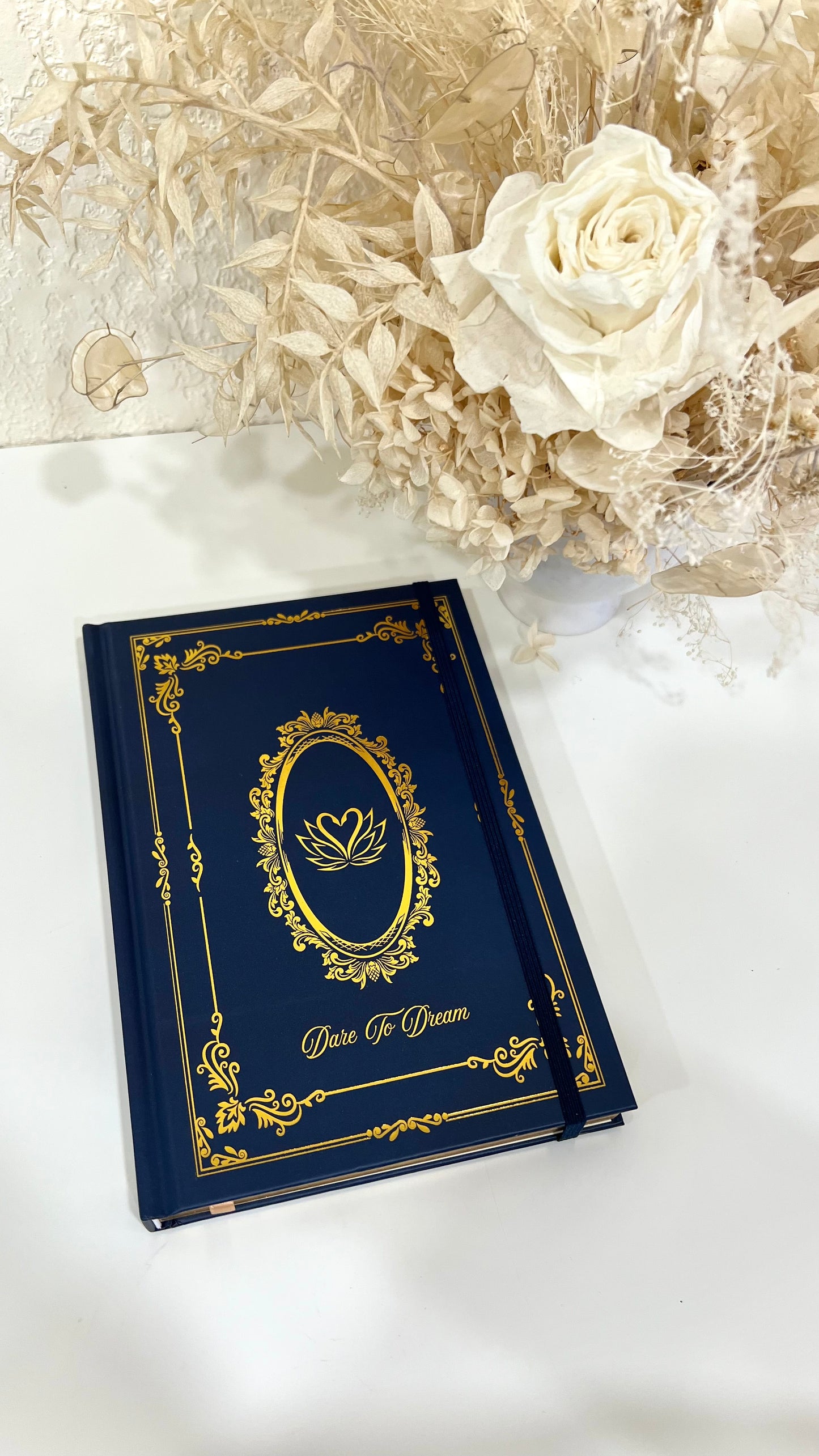 Royal Blue Golden Intentions Journal