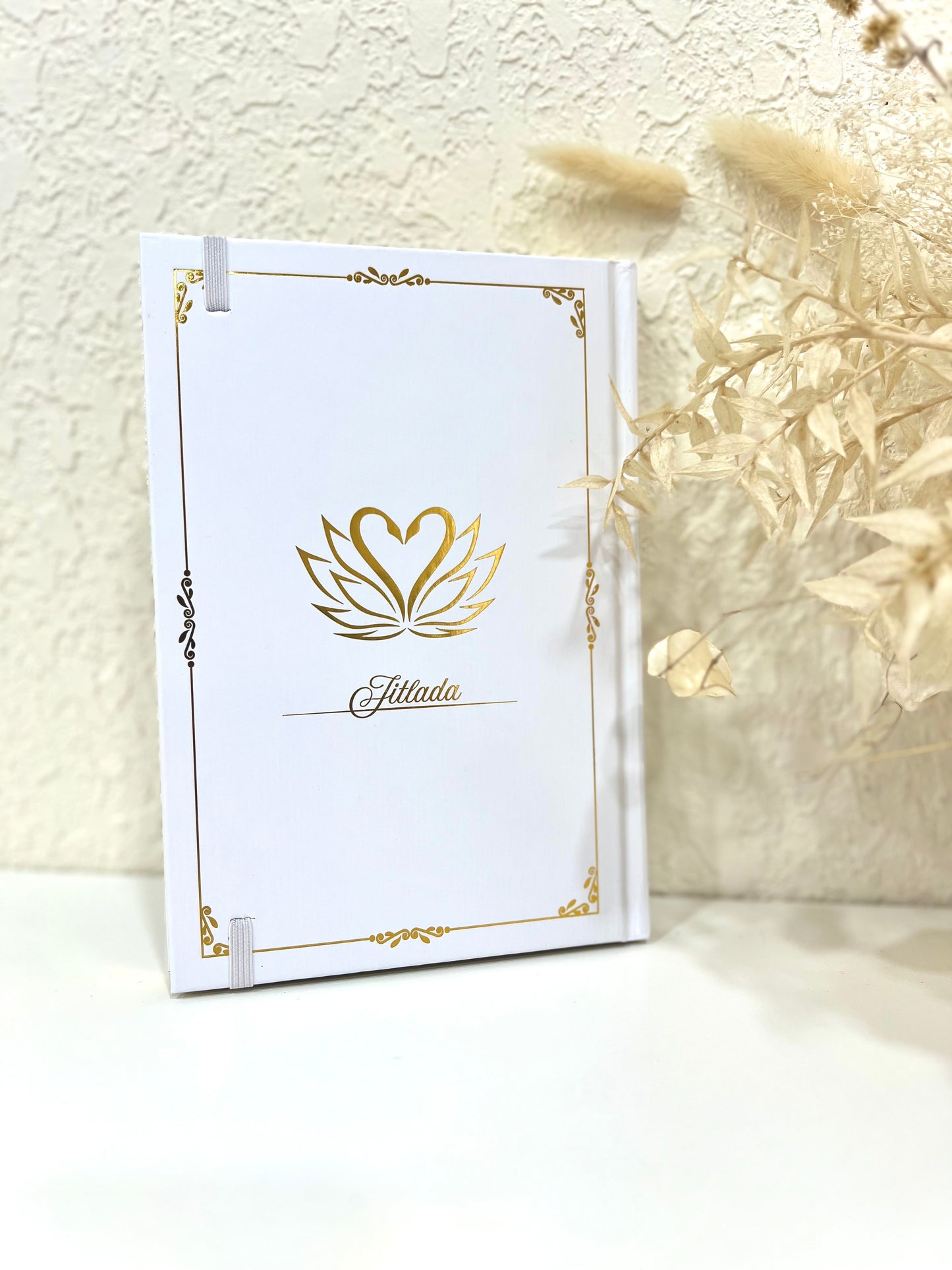 White Golden Intentions Journal